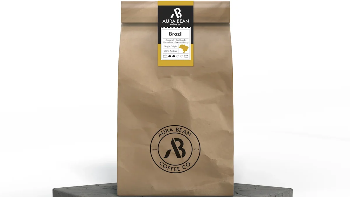 Brazil single origin coffee with caramel red apple and chocolate flavour notes creamy body