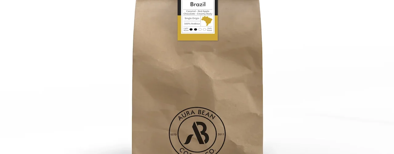 Brazil single origin coffee with caramel red apple and chocolate flavour notes creamy body