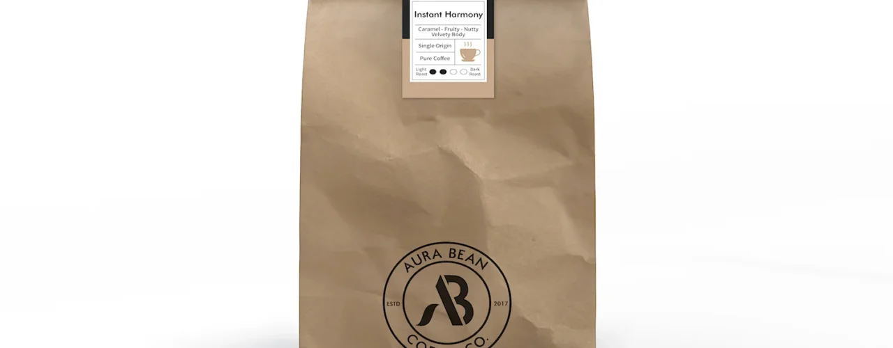 Instant Harmony coffee with caramel vanilla and nutty flavour profile smooth velvety body