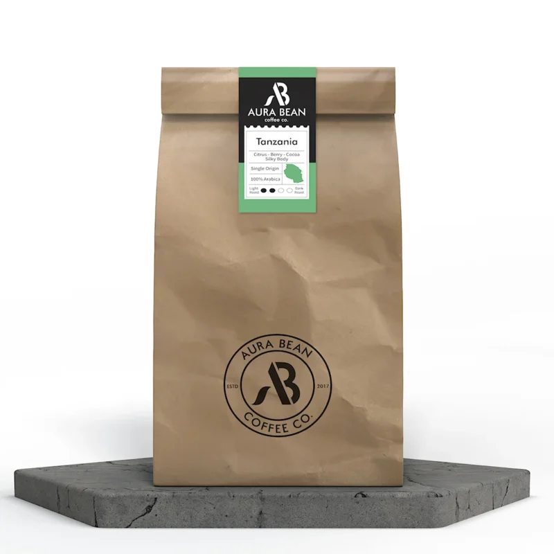 Tanzania AA single origin coffee with bright citrus and fruity flavour profile smooth body